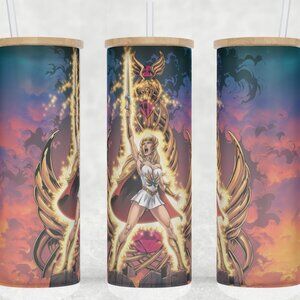 Frosted Glass She-Ra Princess of Power 80s Cartoon Cup Mug Tumbler